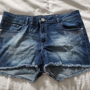 Jeans short with bling